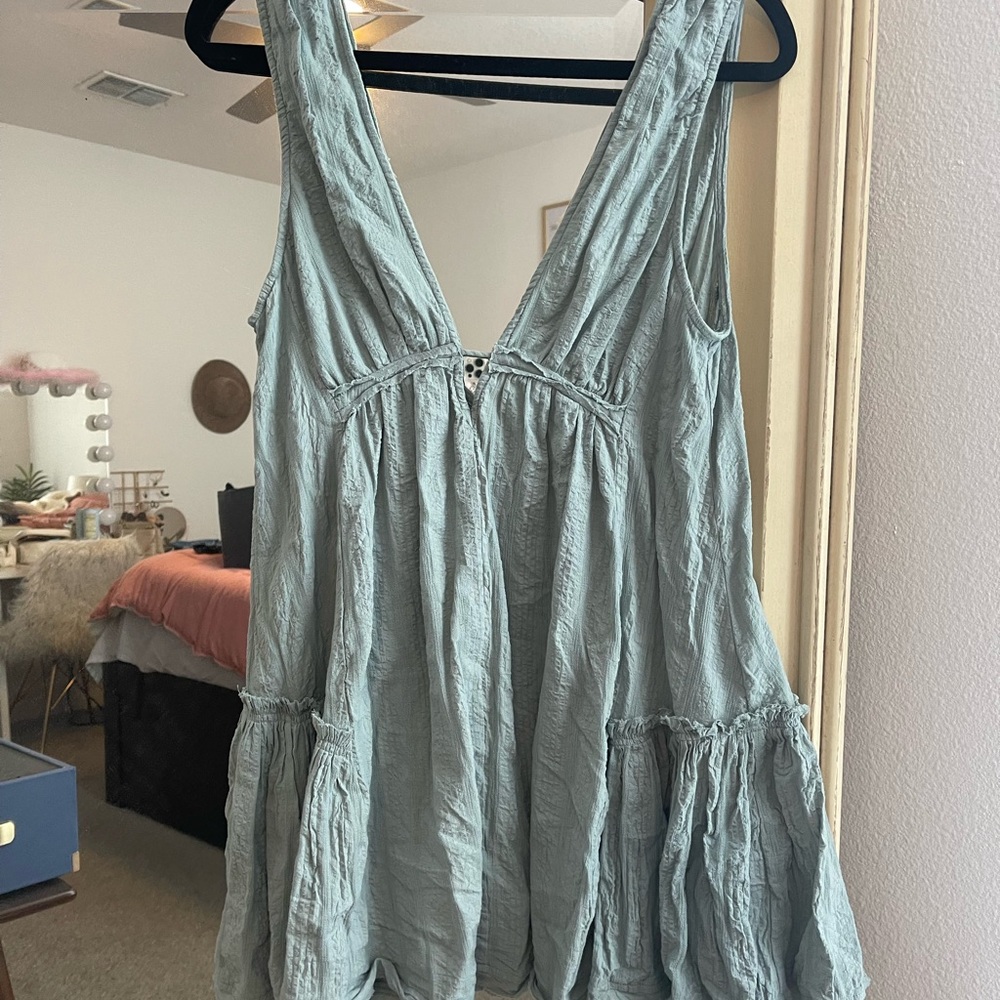 Red Dress Boutique Blue Tie-Back Dress, size Small